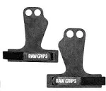 JerkFit Raw Grips 3.0 - Agarres de gimnasia de cuero de 2 dedos – Agarres para entrenamiento cruzado – Empuñaduras de mano para barras de gimnasia, protectores de palma para atletas para evitar