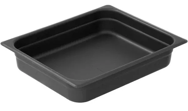 LloydPans 1/2 Size 2 1/2" Deep Aluminum Steam Table / Hotel Pan with Dura-Kote Finish