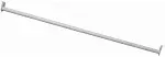 Design House 205823 30" to 48" Adjustable Closet Rod - White