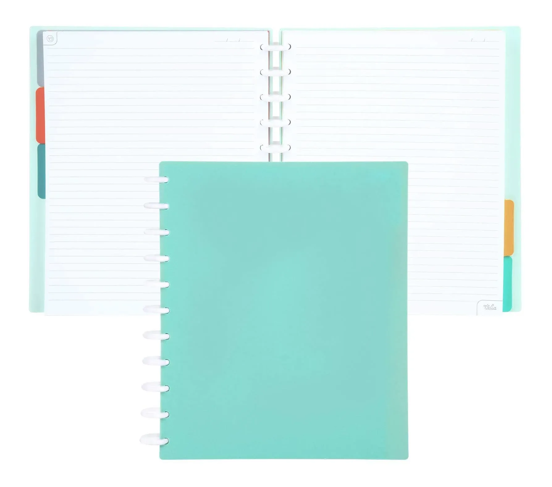 Talia Discbound Notebooks, Planner, Customizable, (Sage Green, Letter (8.5in x 11in))