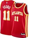 Youth Nike Trae Young Red Atlanta Hawks Swingman Jersey - Icon Edition Size: Small