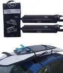 HO Stevie! Surfboard Car Roof Rack Padded System (Holds Up to 3 Boards) with Silicone Buckle Covers