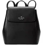 Kate Spade New York Madison Flap Saffiano Leather Medium Backpack Black KC428