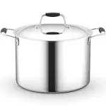 NutriChef 8-Quart Stainless-Stee<wbr/>l Stain-Resistan<wbr/>t Stock Pot Kitchen Cookware USA