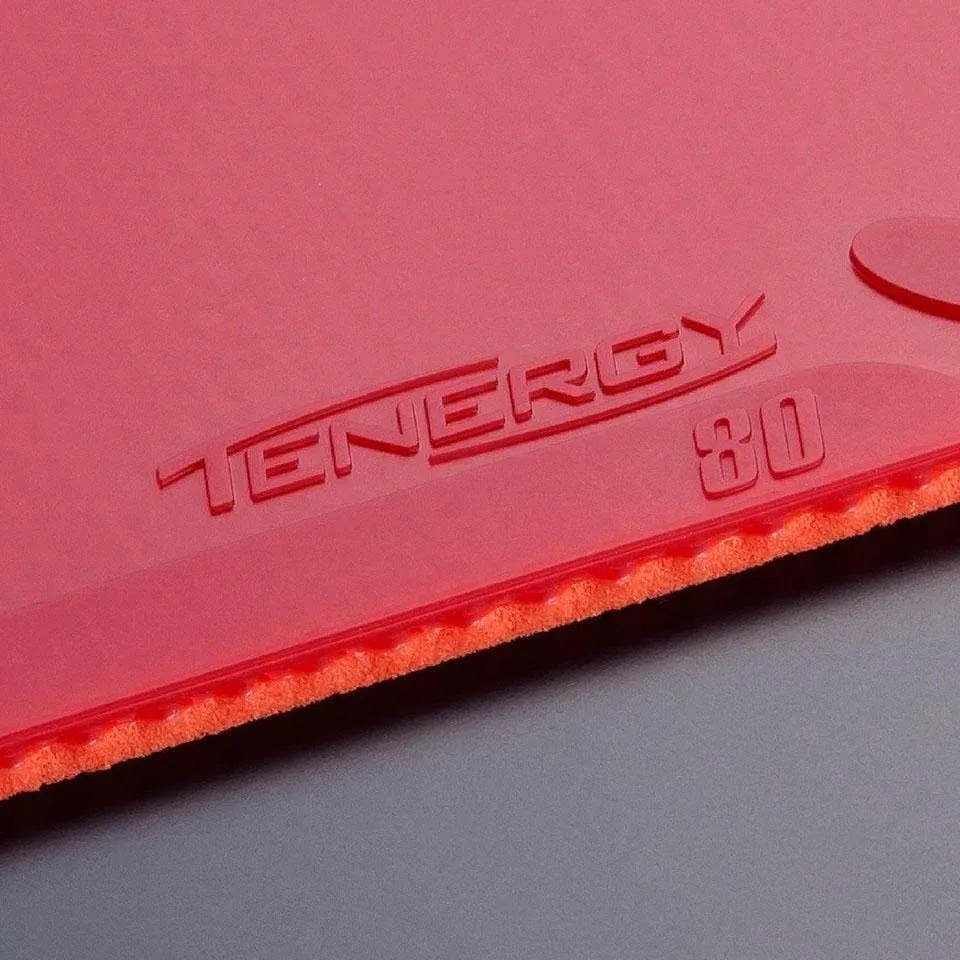 Butterfly Tenergy 80 Table Tennis Rubber Black Or Red| 2.1mm Or 1.9 mm