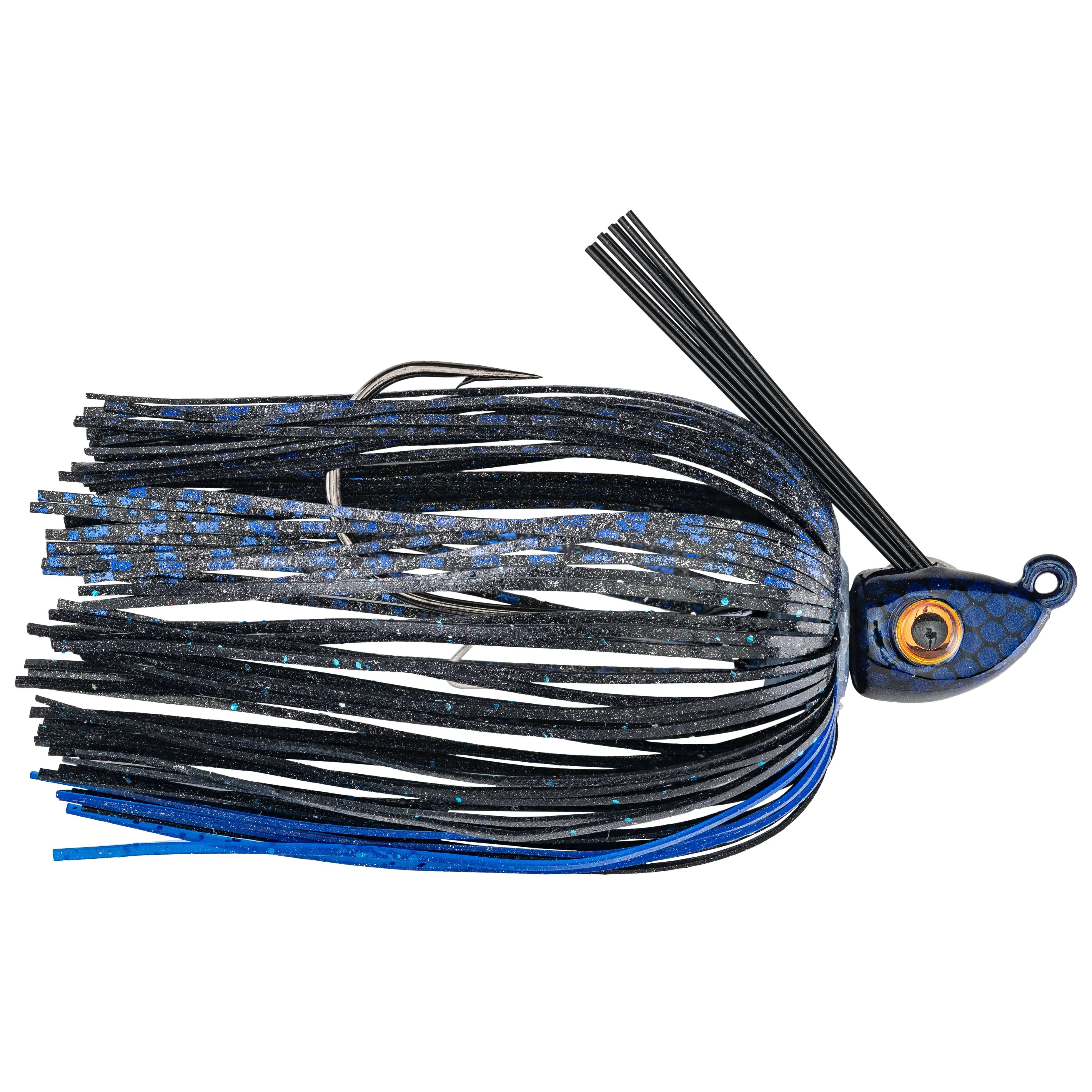 Strike King Tour Grade Swim Jigs Bait 0.375-Ounce, 2 - Black / Blue 