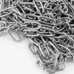 32.8 Feet 1/8 inch Stainless Steel Chain Strong and Durable Heavy Duty Metal ...