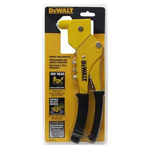 DEWALT Heavy Duty Swivel Head Riveter Tool, 6-Inch