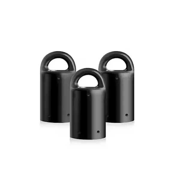 MagnetPal 3 pack Heavy-Duty Neodymium Anti-Rust Magnet, Best for Magnetic Stud Finder / Key Organizer / Indoor and Outdoor Multi Uses, Black with Key Ring (SP-MPM3BK)