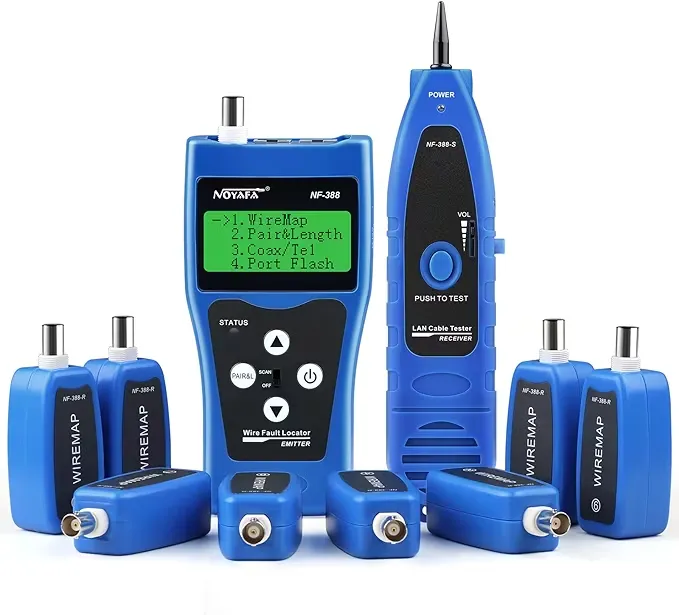 Factory Price Noyafa Nf-388 Wire Fault Locator Network Cable Tester with 8 Remotes