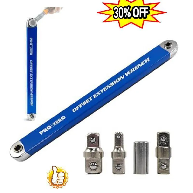 3/8&#034; Offset Extension Wrench 15&#034; Impact Ready Socket Wrench Tool With 1/4&#034; 3/8&#034;;