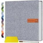  Large Photo Album Self Adhesive 4x6 5x7 8x10 Scrapbook 11.5&#034;x10.6&#034;40p<wbr/>ages Grey