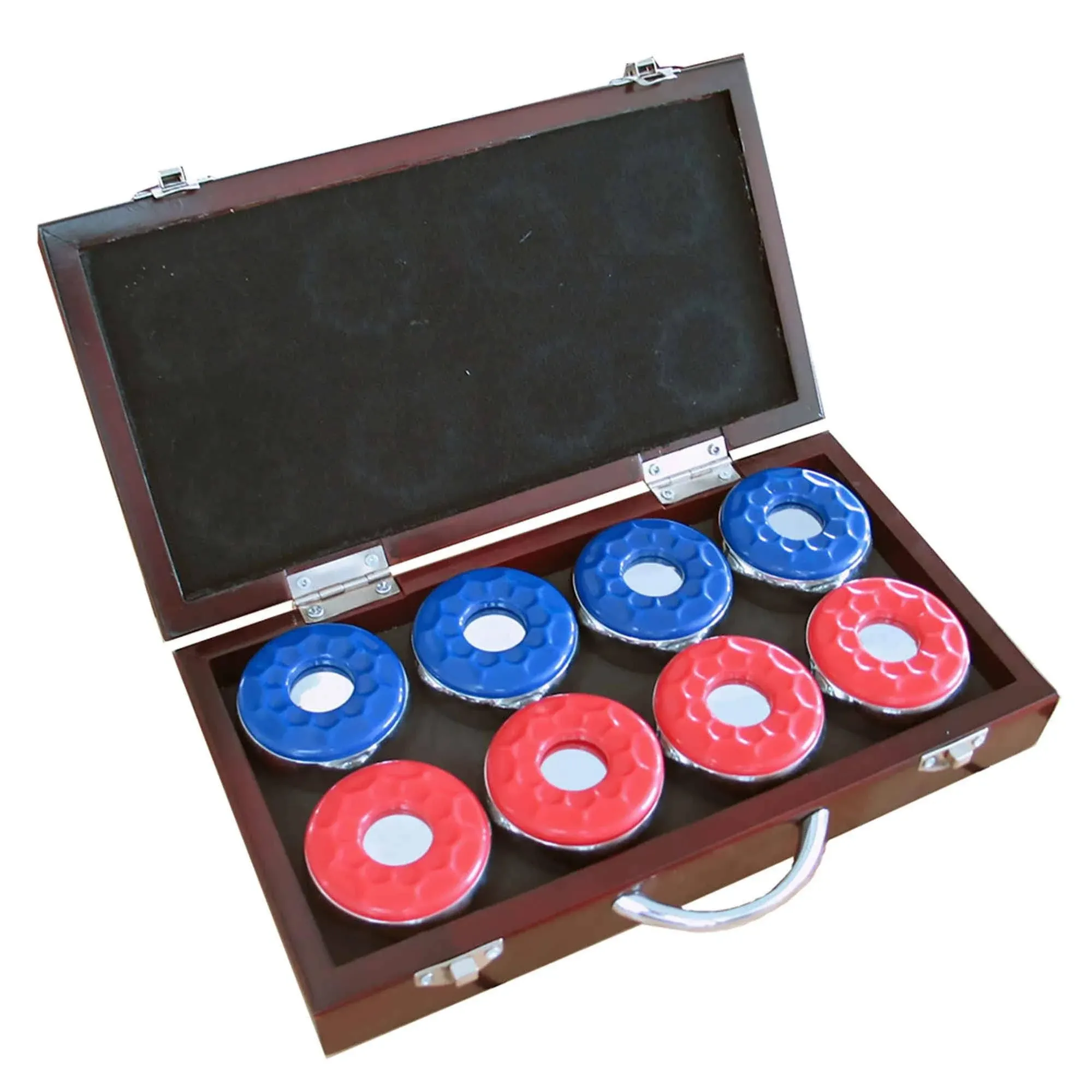 Hathaway Shuffleboard Pucks with Case (Set of 8)