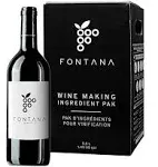 Fontana Italian Sangiovese Wine Making Kit | 6 Gallon Wine Kit | Premium Ingredients for DIY Wine Making, Makes 30 Bottles of Wine