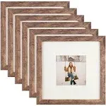 TOFOREVO 8x8 Square Picture Frames Set of 6