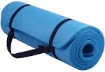 Fitvids 1/2-Inch Extra Thick High Density Anti-Tear Exercise Yoga Mat with Carrying Strap