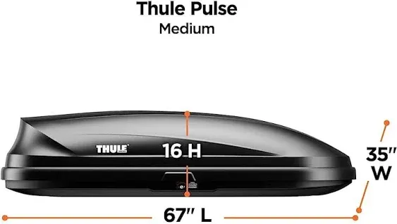 Thule 615 Pulse Rack, Large, Black