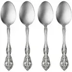 Michelangelo Fine Flatware Set, 18/10 Stainless, Set of 4 Dinner Spoons