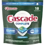 Cascade Complete ActionPacs Dishwasher Detergent Pods - Fresh, 18 ct