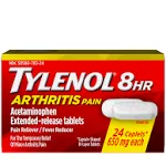 Tylenol 8 Hr Arthritis Pain, 650 mg, Extended-Release Tablets, Caplets - 24 caplets