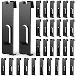 29 Pcs Gridwall Utility Notch Hook Gridwall Picture Hanger Commercial Black G...