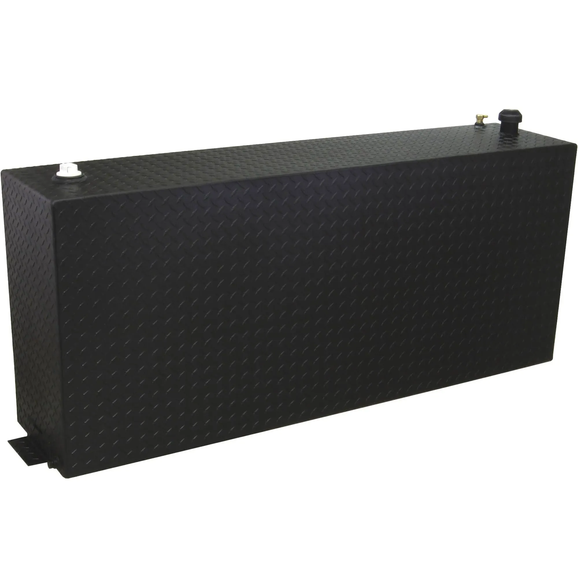 RDS Aluminum Transfer Fuel Tank, 90-Gallon, Vertical, Black Diamond Plate,