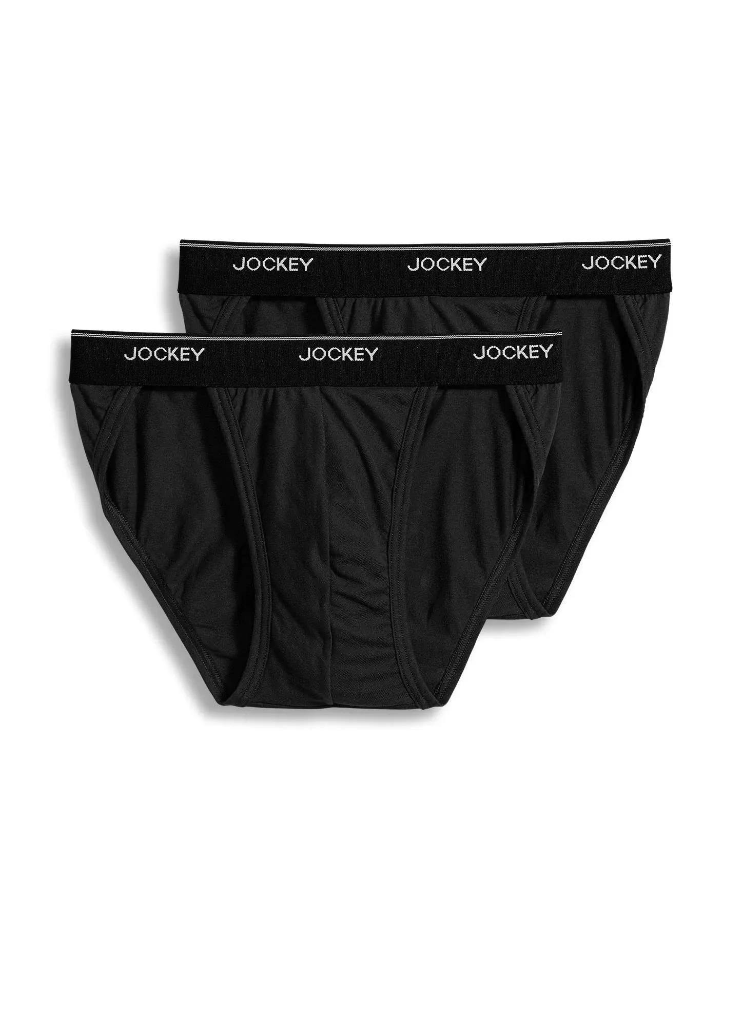 Jockey Men's Elance String Bikini - 2 Pack, Size: Large, Black