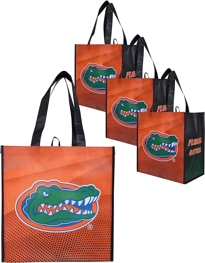 Florida Gators NCAA 4 Pack Reusable Shopping Bag