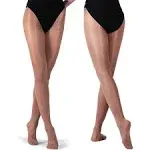 DANCEYOU Slight Shimmery Footed Tights Girls and Women Size Sparkly Skin Tone for Costume, Dance and Daily Dressing, Toast La