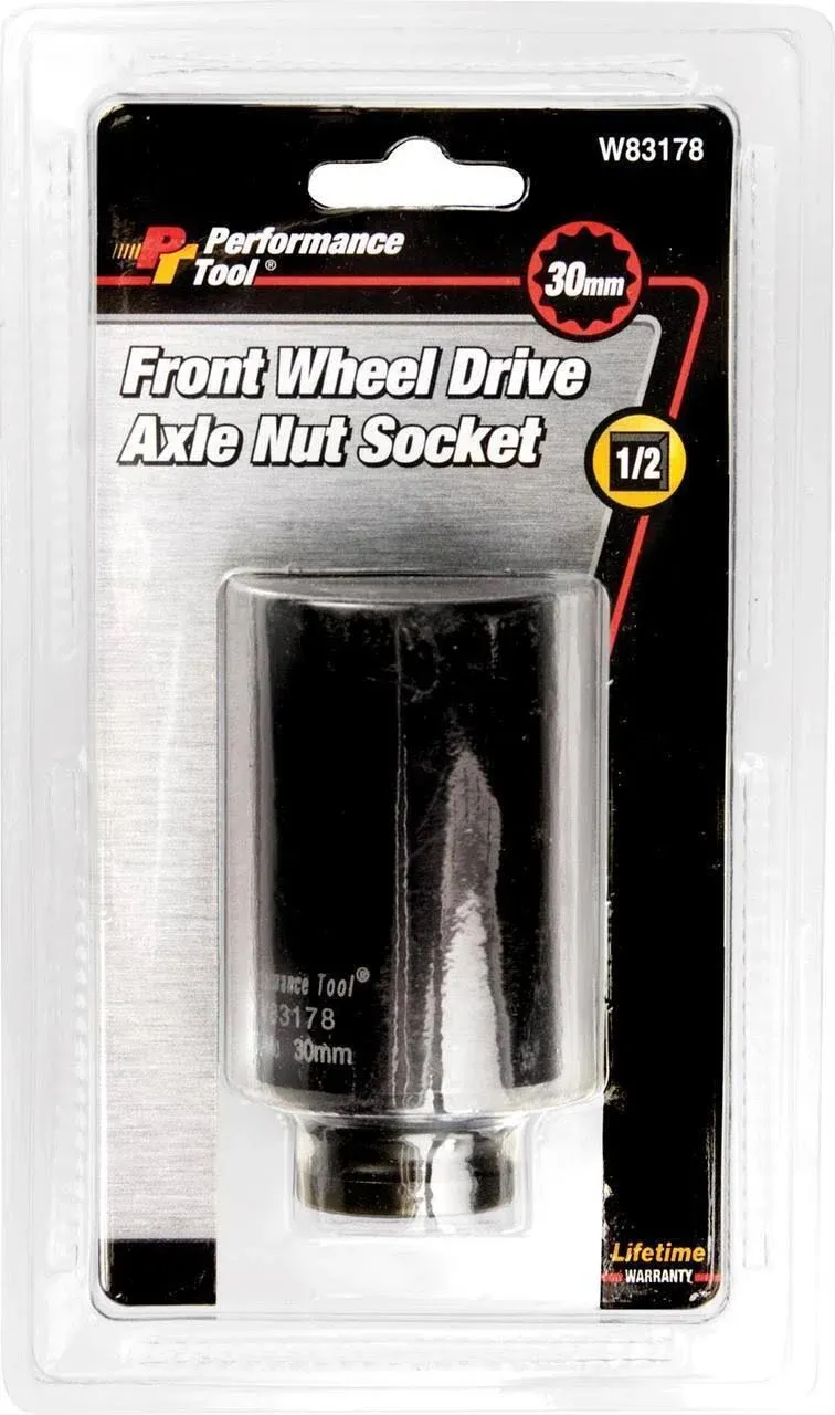 Performance Tool W83178 30mm 12 Point Axle Nut Socket