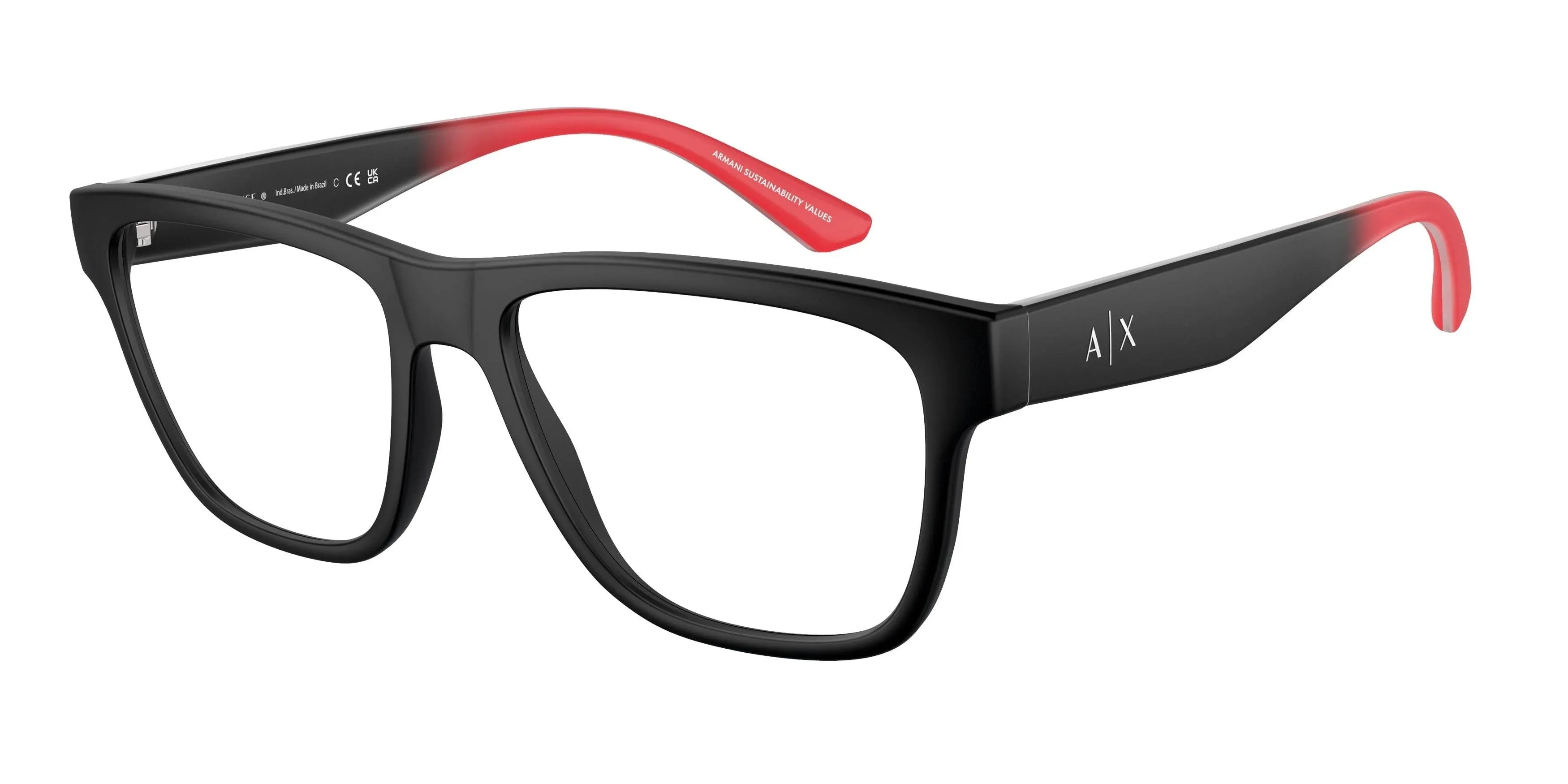 Armani Exchange Men's Ax3105 Square Prescription Eyewear Frames