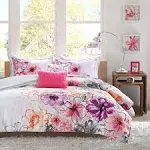 Intelligent Design - Olivia Comforter Set - Pink - Full/Queen