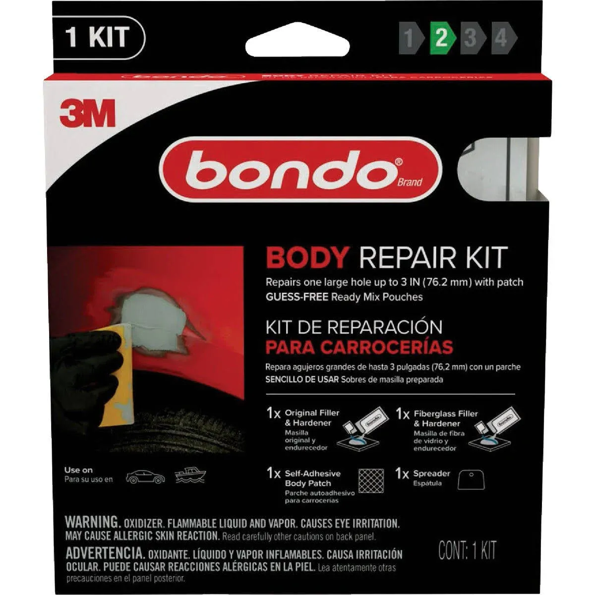 Bondo Ready Mix Pouches, Body Repair Kit 2oz, 6 per Case