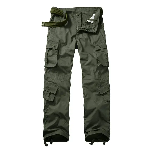 TRGPSG Men's Casual Work Cargo Pants Outdoor Hiking Pants with Pockets(No Belt),Cp Camo 36x32