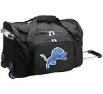 Detroit Lions 22" 2-Wheeled Duffel Bag - Black