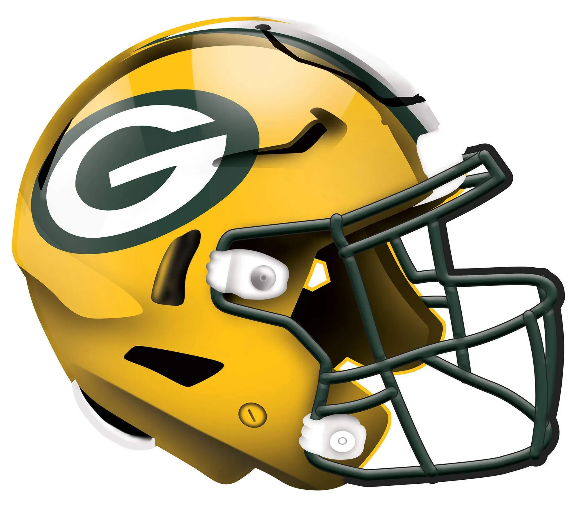 Fan Creations NFL Green Bay Packers Unisex Green Bay Packers Authentic Helmet, Team Color, 12 inch