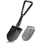 Military Folding Camping Shovel?High Carbon Steel Entrenching Tool Tri-fold