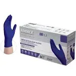 Ammex Indigo Nitrile Powder Free Exam Gloves