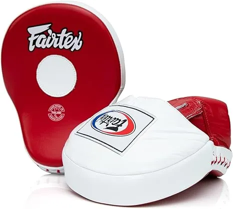 FAIRTEX FOCUS MITTS FMV 9 BLACK YELLOW MUAY THAI MMA ULTIMATE CONTOURED MMA K1