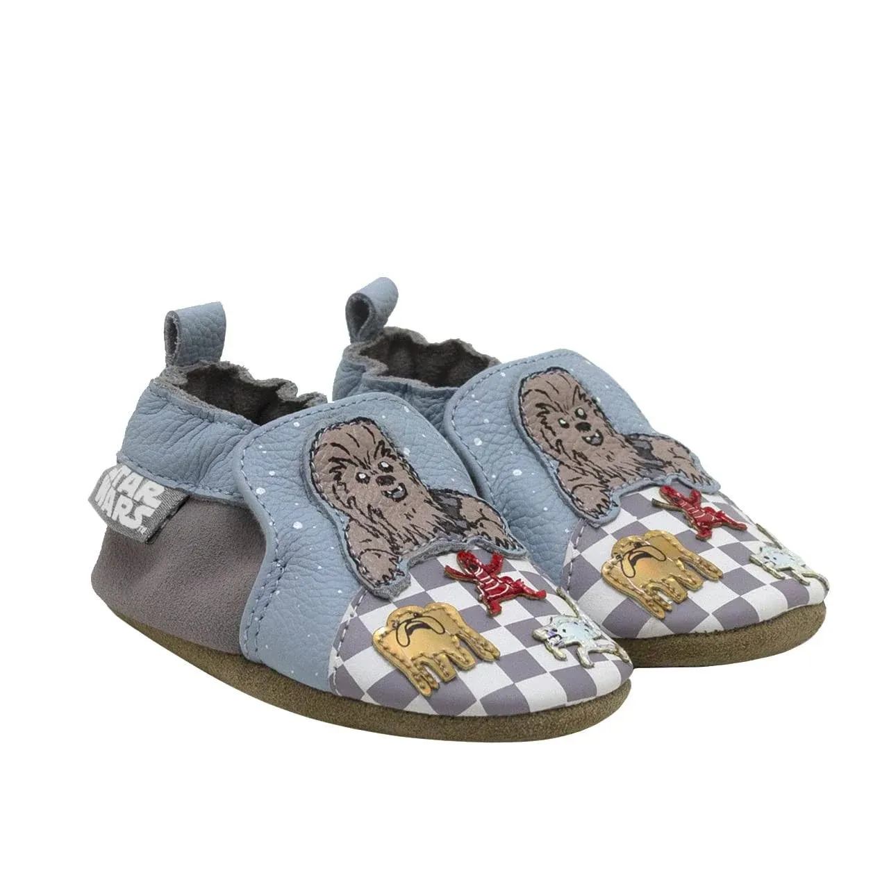 Robeez | Chewbacca TM Soft Sole Shoes (Blue, Size 0-6M) | Maisonette