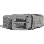 Adidas Men's Braided Stretch Golf Belt, Medium/Large, Grey Three