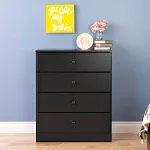 Prepac Astrid 4-Drawer Chest Drifted Gray