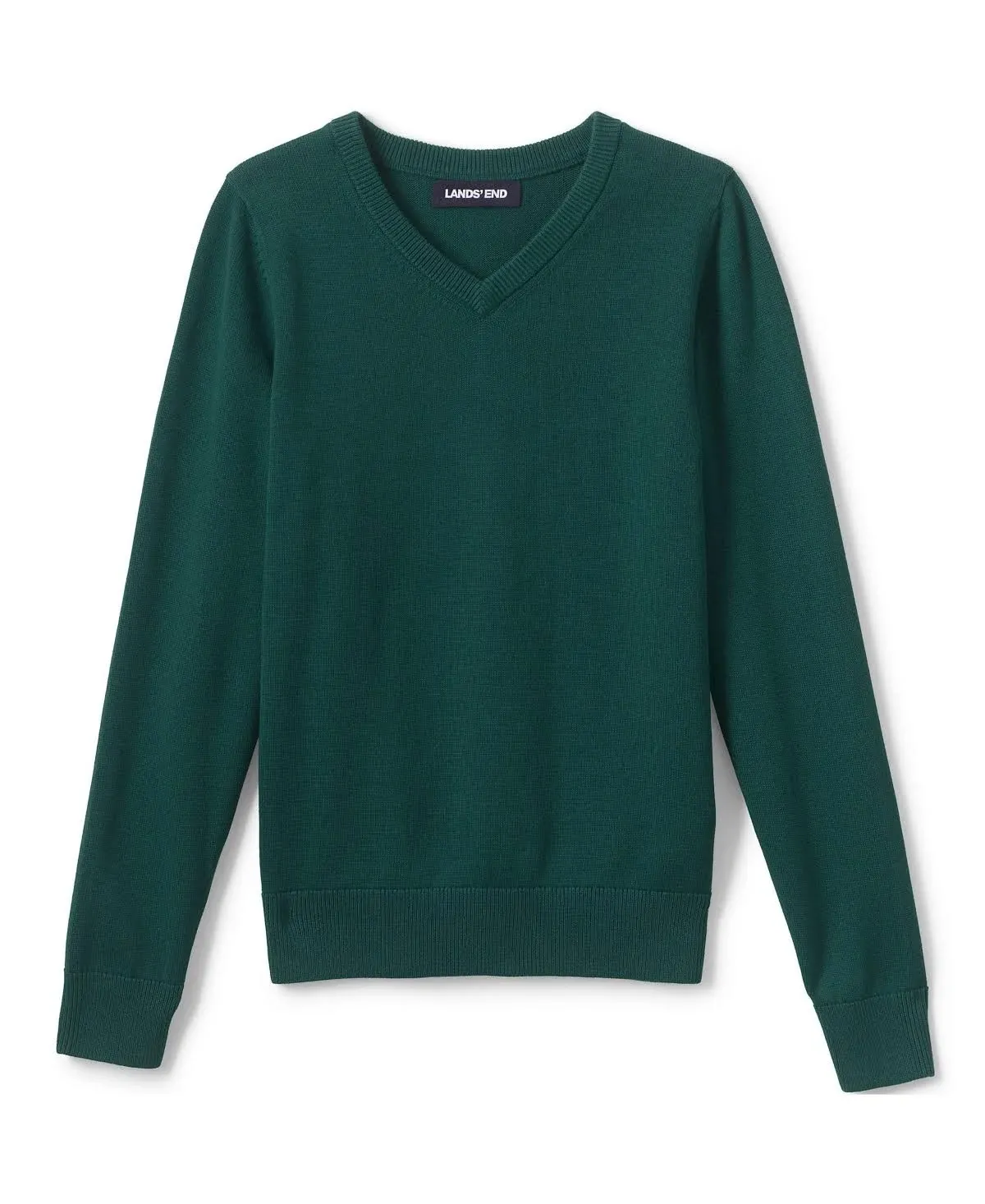 Boys' 4-20 Lands' End Fine Gauge V-Neck Sweater