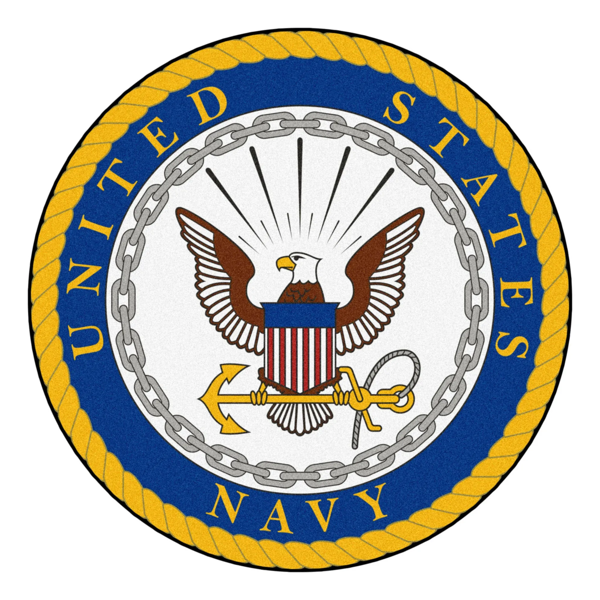 US Navy Round Mat