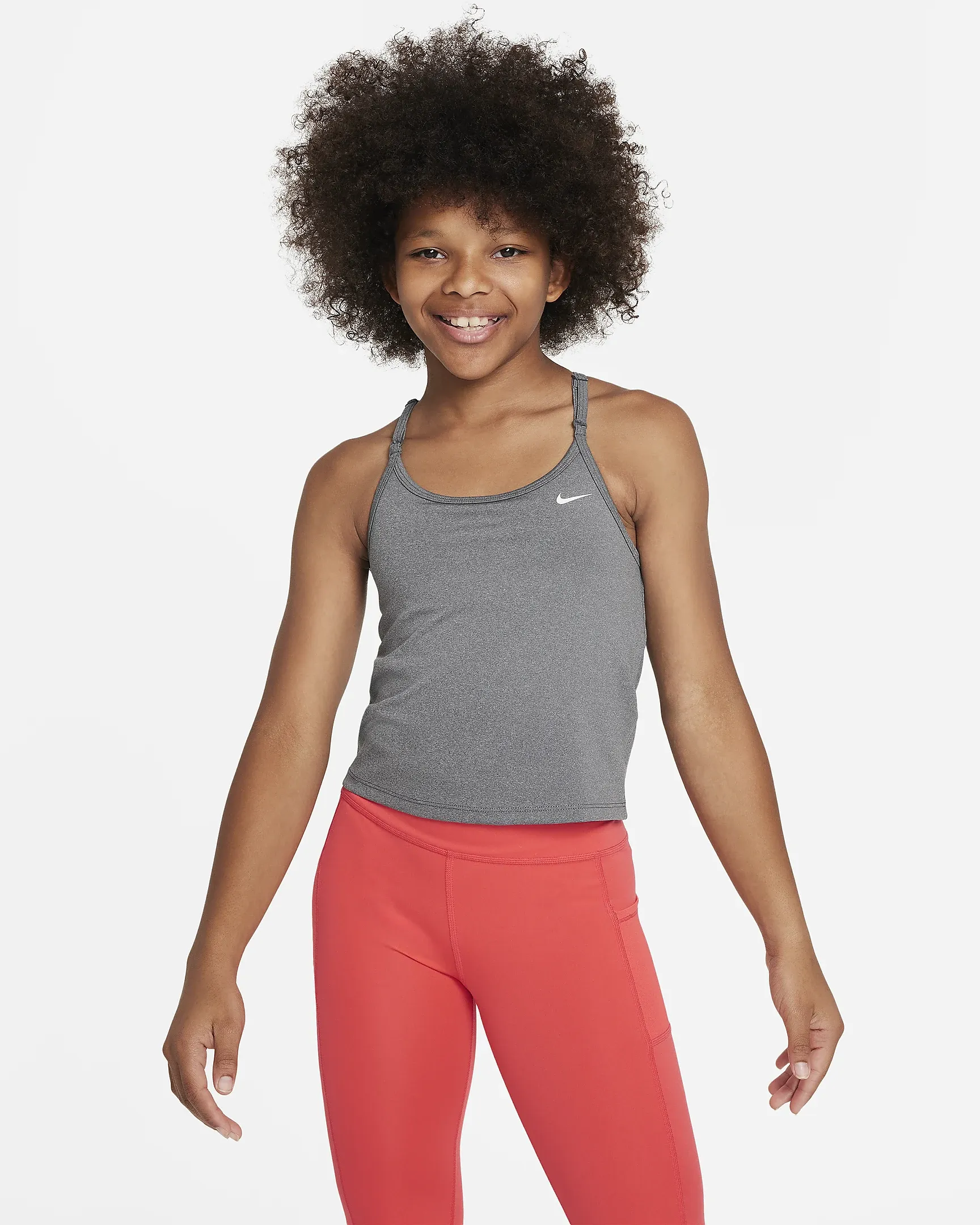 Nike Indy Big Kids' (Girls') Tank Sports Bra