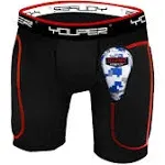 Youper Boys Youth Padded Sliding Shorts with Soft Protective Large Black