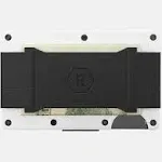 The Ridge Wallet - Aluminum: Cash Strap - Polar White