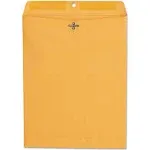 Kraft Clasp Envelope, 28 Lb Kraft Stock, #97, Square Flap, Clasp/gummed Closure, 10 X 13, Brown Kraft, 100/box