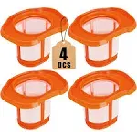 4Pack Filters HHVKF10 For BLACK+DECKER HHVK320J10 HHVK320J61 HHVK320JZ01 HHVK415B01 HHVK515J00 HHVK515J00FF HHVK515JP07 HHVK515BPF07 Hand Vacuum Replacement Parts