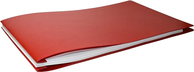 11x17 Poly Pressboard Binder, Pack of 6, Red (526660)